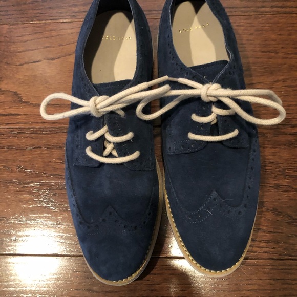 Cole Haan Shoes - Oxford Blue suede shoes